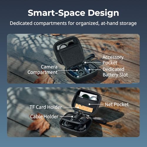 Image of SMALLRIG Action Camera Bag for DJI Osmo Action 6 /5 Pro, Camera Case can hold 4 TF cards, 2 Batteries, 1 Action Camera with Cage and 1 Adapter, for GoPro Hero 13 /12 /11 /10, for Insta360 Ace Pro 2-5917