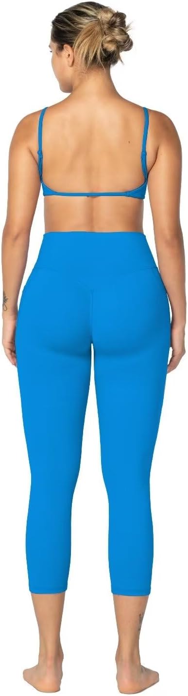 Sunzfly Invisible Butt Scrunch Workout Leggings with Pockets for Women, No Front Seam Gym Yoga Pants with Tummy Control - Image 6