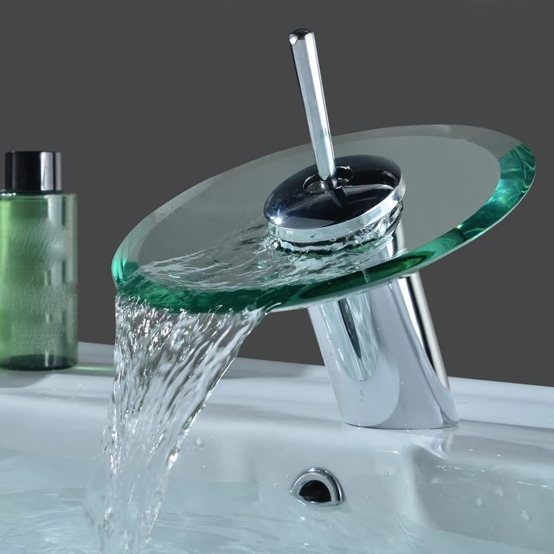 Robinet cascade anti-éclaboussures avec mitigeur circulaire pour évier