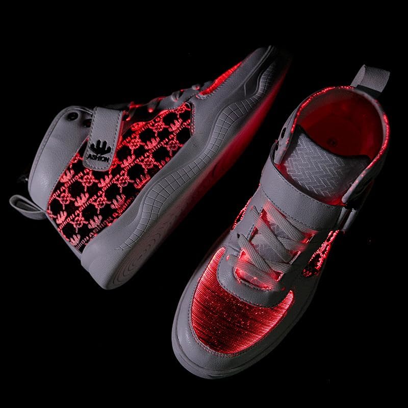 Fiber Optic Shoes for Men and Women USB Rechargeable Glowing Boots for Man Fashion Party Shoes Cool Street Sneakers - Image 4