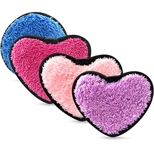 MARY LAVENDER Multifunctional Makeup Remover Pads for Face Eyes, Washable Reusable Face Cleansing Wipes Puff, Beauty Makeup Blender Sponges,Powder Puff, Exfoliating Message Face Apply Toner, 4 pack