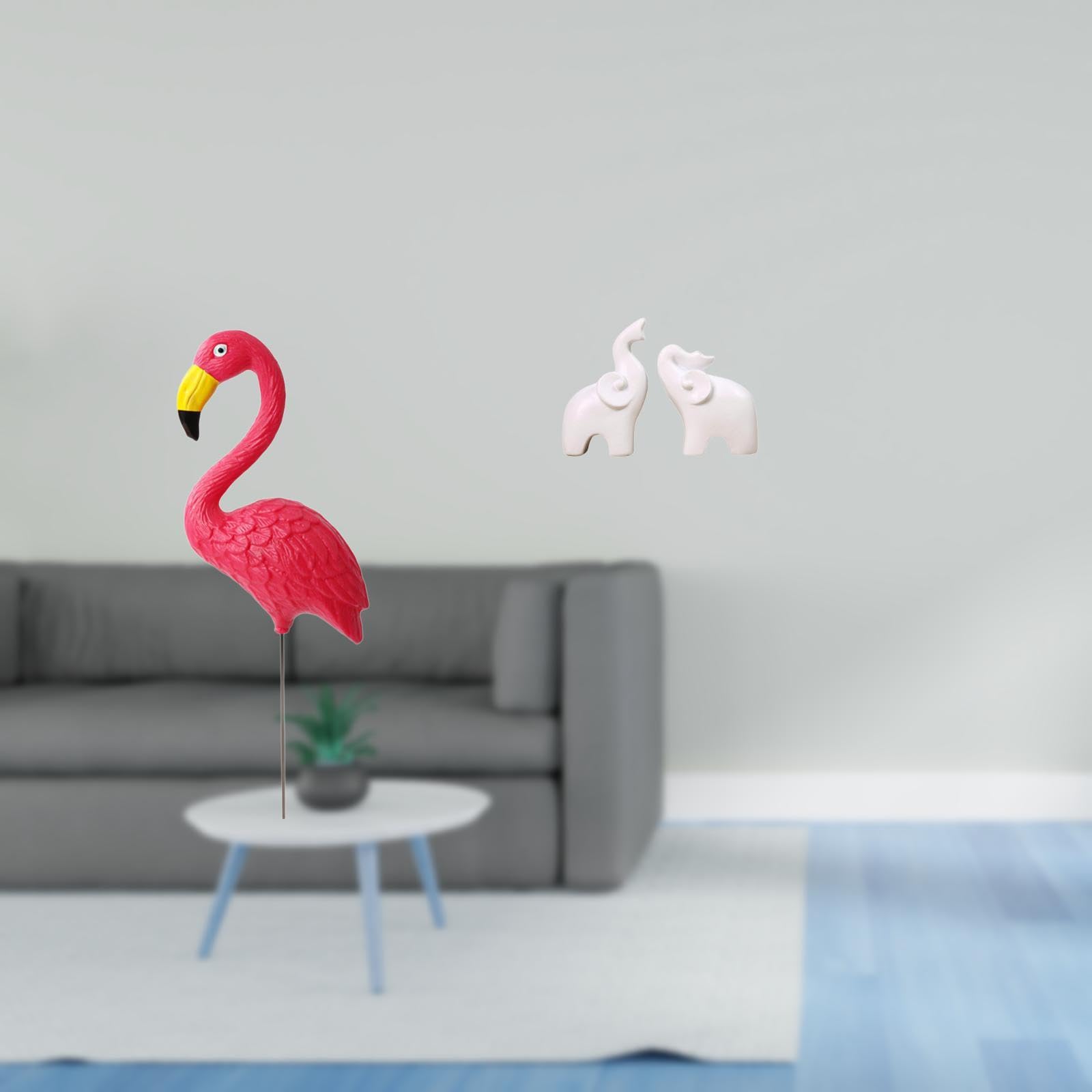 Enakshi®Flamingo and Elephant Garden Sculpture Set for Enchanting Home Décorand Outdoor Fairy Yard Art Ornament Holiday Display|Home & Garden|Yard, Garden & Outdoor Living|Garden Décor-image-30