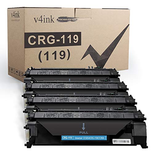 V4INK 4PK Compatible Toner Cartridge Replacement for Canon 119 CRG-119 3479B001AA Toner for Canon ImageClass mf414dw mf416dw mf419dw mf5950dw mf5960dn lbp251dw lbp253dw lbp6300dn Printer