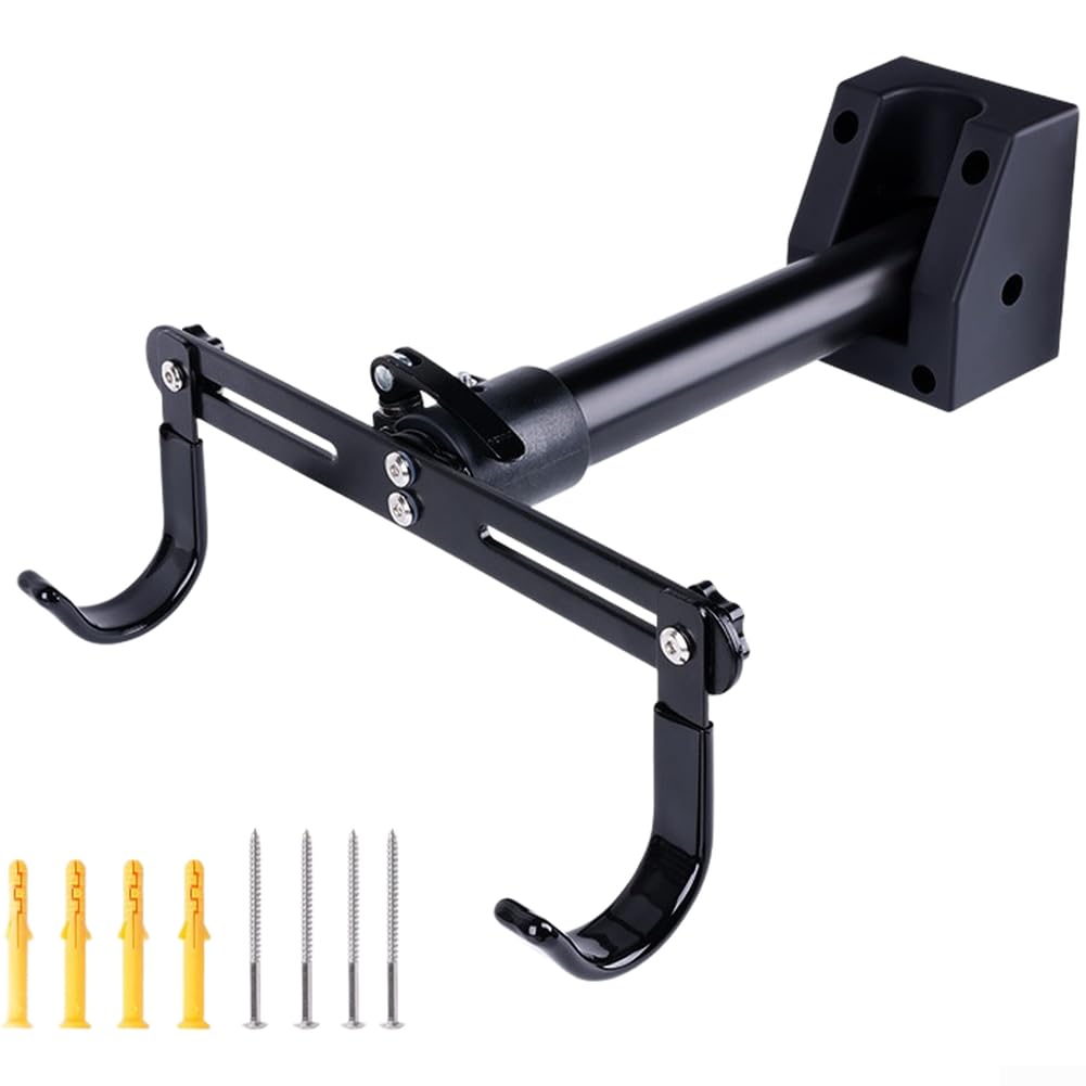 Gancio Bici Muro Lega Robusta Capacità 20kg Nero