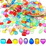 150 Stück Edelsteine für Kinder Groß, Kristalle Kinder, Glassteine Groß Edelsteine Kindergeburtstag (22–24 mm) Für Schatzsuche, Kunstprojekte und Spielzeug