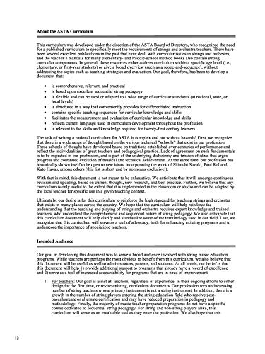 ASTA String Curriculum: Standards, Goals, and Learning Sequences for Essential Skills and Knowledge in K-12 String Programs - Image 4