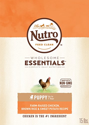 NUTRO WHOLESOME ESSENTIALS Natural Dry Dog Puppy Food Farm-Raised Chicken, Brown Rice