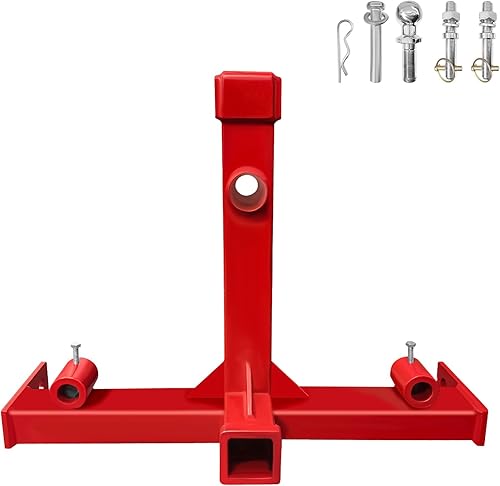 Miniatura 2 de Enganche de remolque de 3 puntos con receptores de 2 pulgadas, capacidad de 3000 libras, bola de remolque de 2 pulgadas, cuello de cisne para