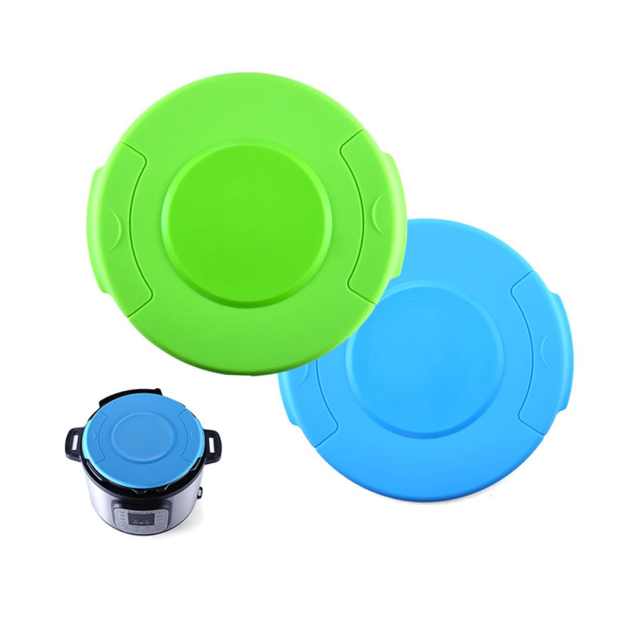 BRIGHTFUFU Food Grade Silicone Inner Lid Replacement for Pressure Cooker Green Sealing Accessory for Inner Pot Compatible Heat Resistant Up to Easy to Clean and Store