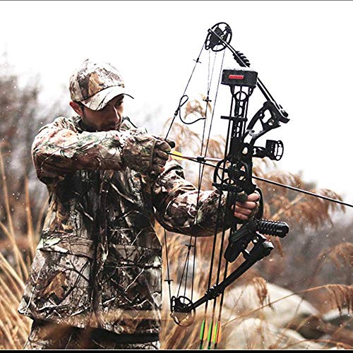 XGeek Compound Bow Kit, Hunting and Target,with All Accessories,Limb Made in USA,10 Gears Adjustment Range,Draw Weight 30-70 lbs, Draw Length 19-31",320 Fps Speed,for Hunter and Archery Enthusiast