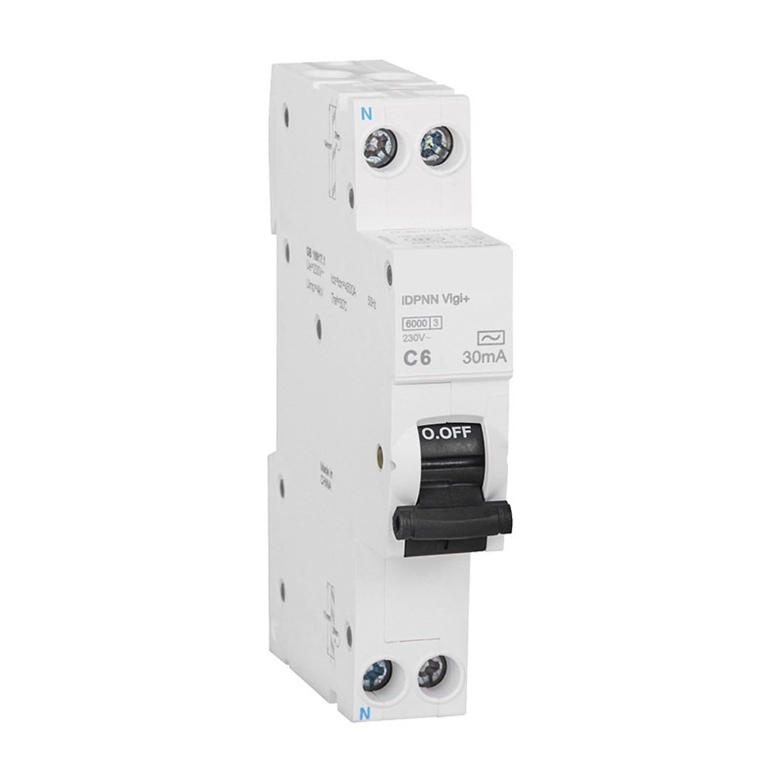 Disyuntor compacto DPNa Vigi 1P+N C10A con protección contra fugas para hogar 3