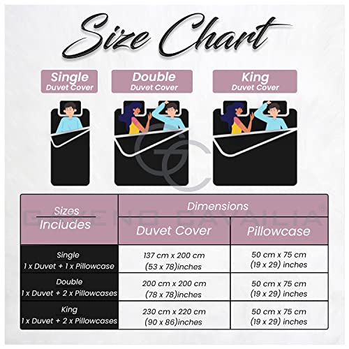 GC GAVENO CAVAILIA Flower Duvet Cover Set, Super Soft Blossom Bedding Sets King Size, Washable Quilt Covers, Blush Pink, 705963 - Cosy Home Interiors GC GAVENO CAVAILIA Flower Duvet Cover Set, Super Soft Blossom Bedding Sets King Size, Washable Quilt Covers, Blush Pink, 705963 - Image 6