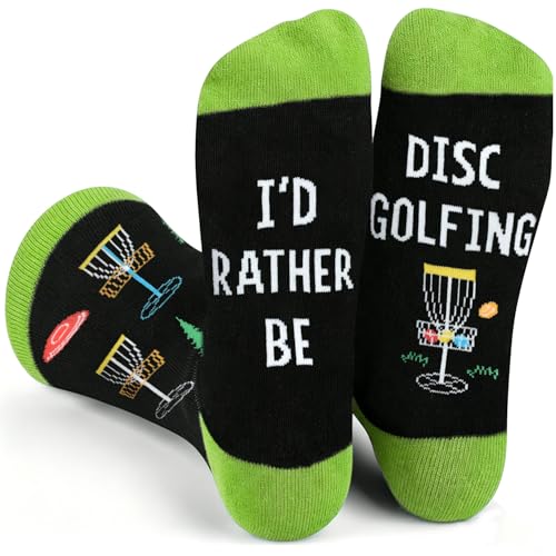 Cool Disc Golf Gifts for Men Women Funny Golfing Socks Golf Accessories Christmas Stocking Stuffer