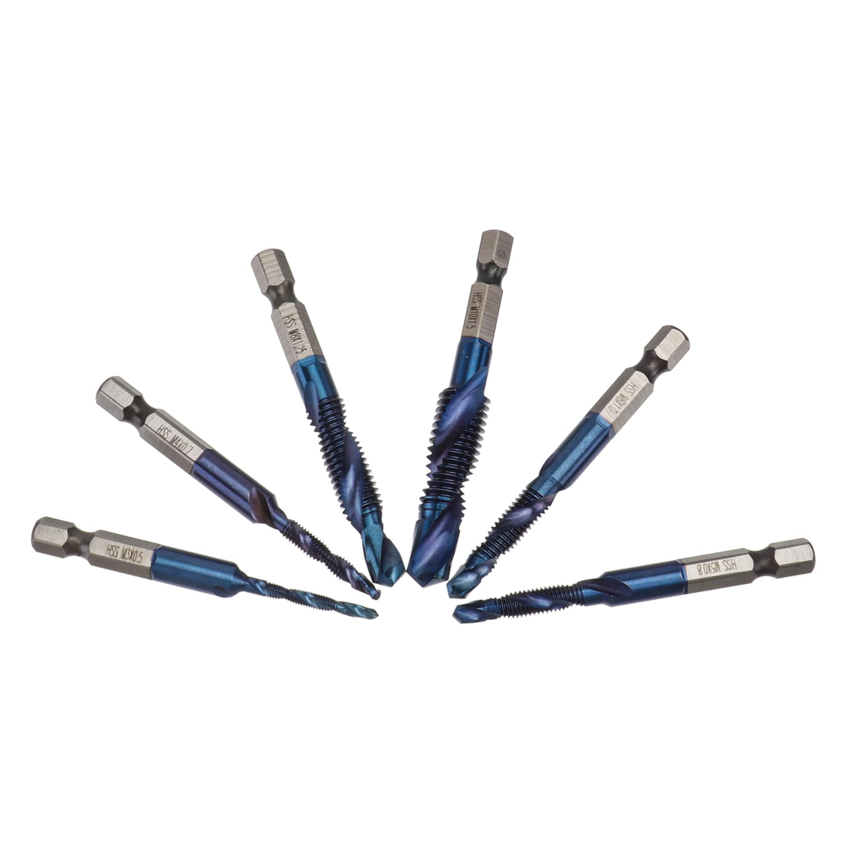 IWOWHERO Screw Tapping Tool Kit Pcs Drill Bits High Speed Steel Fast Opening and Tapping for Fabrication