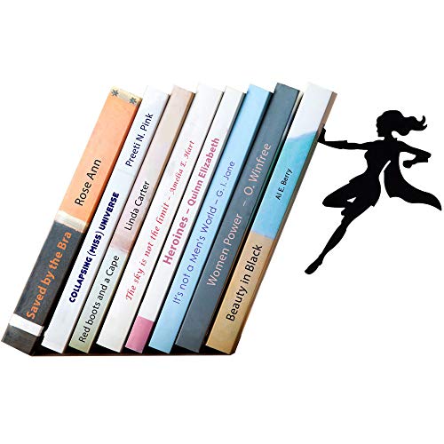 Artori Design Book Ends - Black Metal Superhero Bookend - Unique Gifts