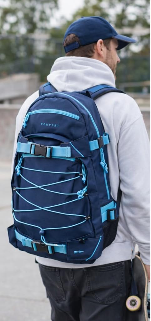 Forvert Ice Louis 25 L Skateboard Rucksack Navy/Blue