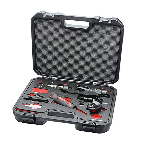 Pneumatic 5-in-1 Tool Set, Pneumatic Drill Pneumatic Engraving Machine Angle Grinder Ratchet Wrench Hand Tool