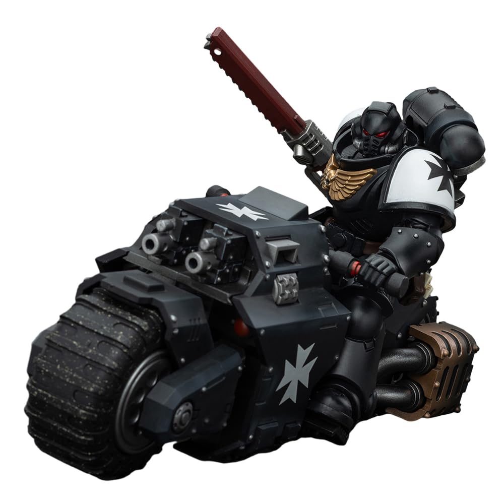 JOYTOY Warhammer 40K 1/18 Action Figure Space Marines Black Templars Outriders and Black Templars Outriders Brother Valtus Warhammer 40,000 Collection Model — image 1