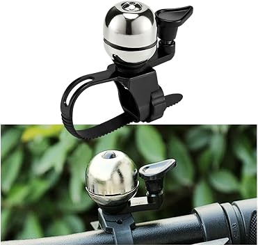 Bike Bell for BTwin Long Distance 500 2019 2020 2021 2022 2023 2024 2025 2026 Bicycle Chime Handlebar Gong Ring with Loud Tone Compact Vintage Lightweight Cycling Accessory
