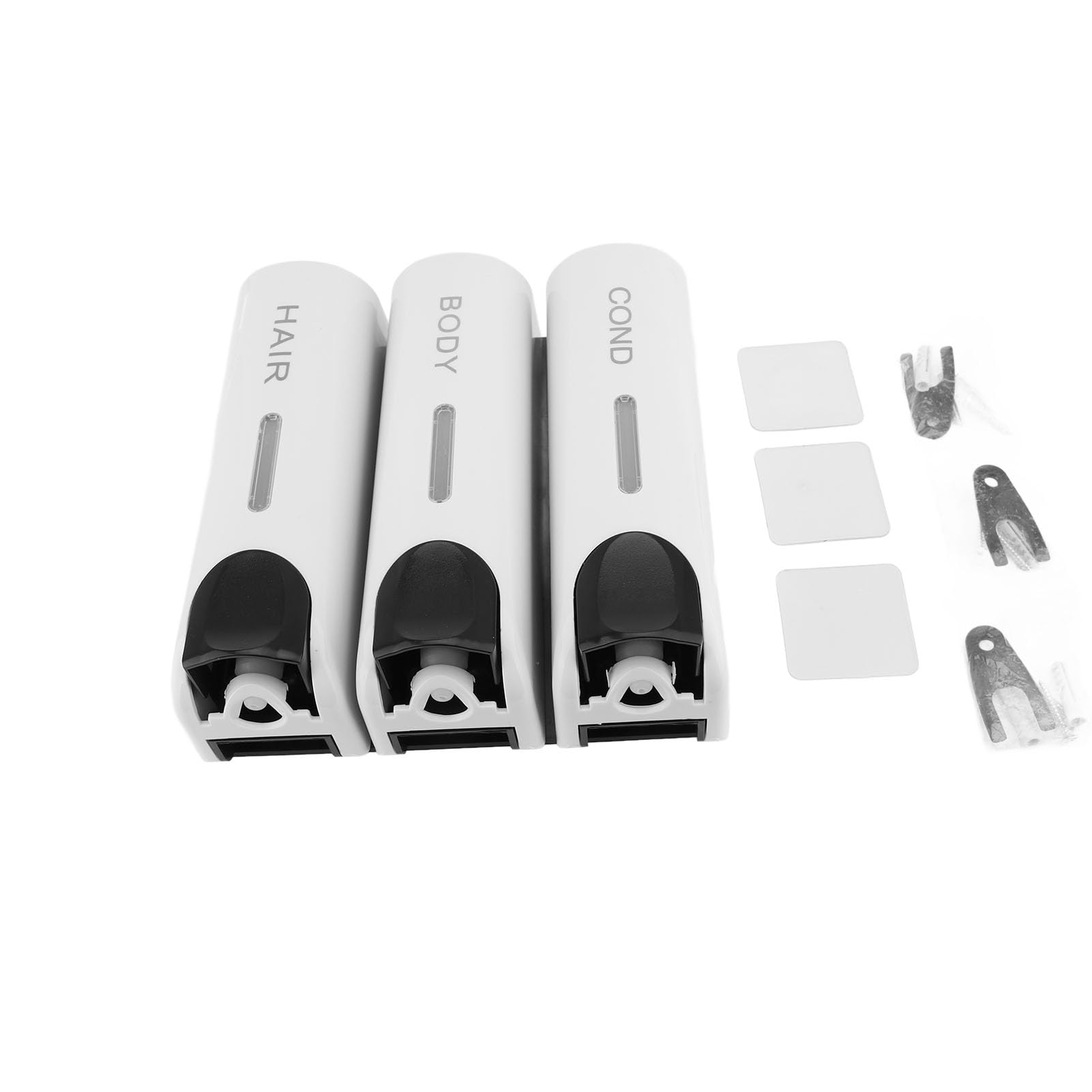 MEKOTRIN Zeepdispenser Wandmontage, Zeepdispenser Wandmontage 2 Kamers Douchegel Dispenser Handwasmiddel Dispenser ABS Geen boorset voor Hotel Home, 300ML*2(Grijs MEKOTRIN Zeepdispenser Wandmontage, Zeepdispenser Wandmontage 2 Kamers Douchegel Dispenser Handwasmiddel Dispenser ABS Geen boorset voor Hotel Home, 300ML*2(Grijs
