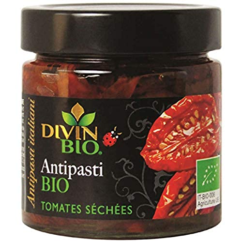 Divin Bio Antipasti - Tomates secos orgánicos, 190 g