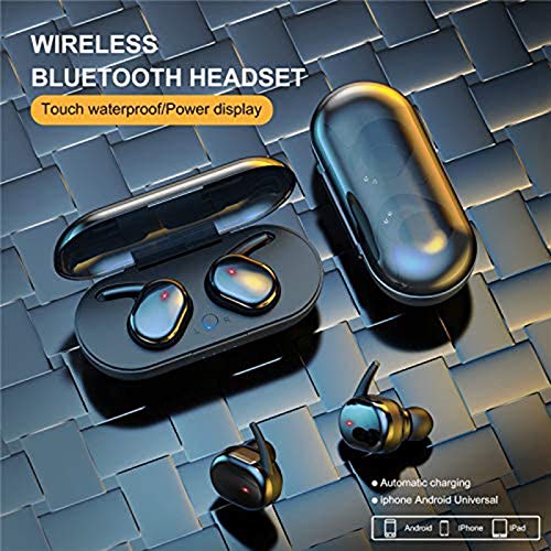 Waterproof Bluetooth 5.2 True Wireless Headset,Touch Control,30H Cycle Playback Time Tws T,With Charging Box And Microphone,In-Ear Stereo Headset B #TOP5