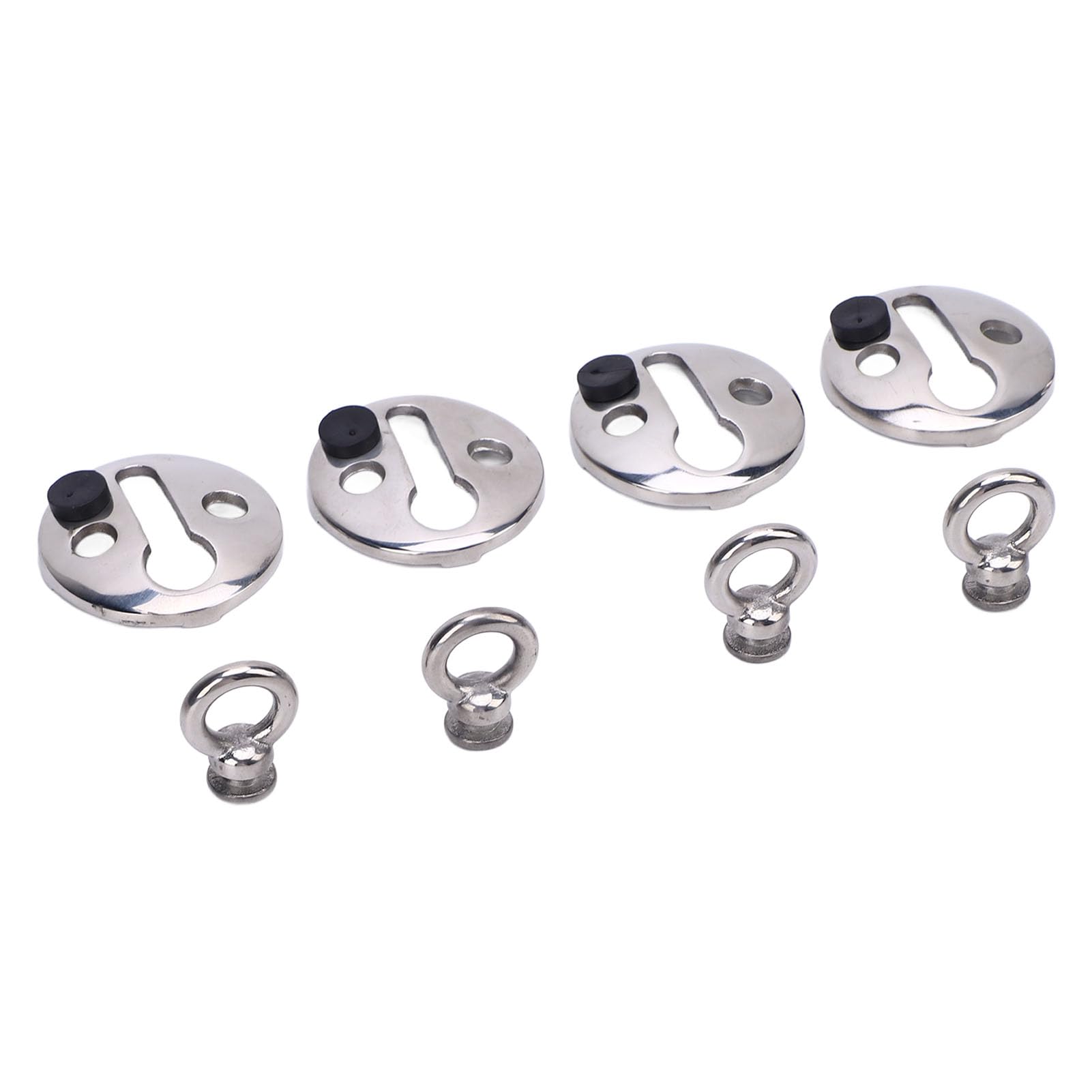 Ganchos Para Defensas De 4PCS Liberación Rápida Acero Inoxidable Pulido Sujetadores Compatibles Con Cuerdas Hasta 0 41 Pulgadas Ideales Para Accesorios Náuticos Como Redes De Pesca O Neveras