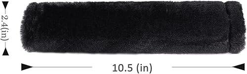 Miniatura 7 de Amooca Almohadilla de hombro suave para cinturón de seguridad de oveja sintética para una conducción más cómoda compatible con adultos y jóvenes