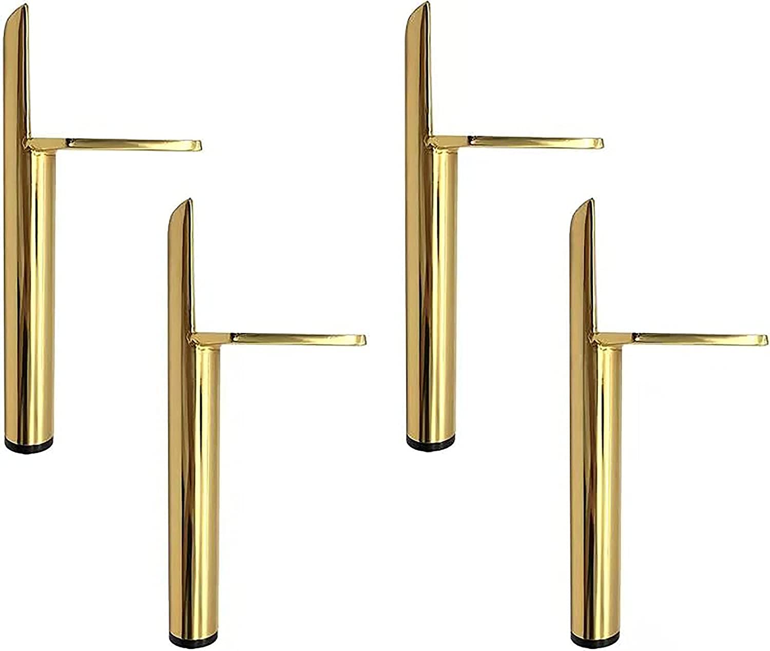 Buy SXB 4 Piece Replacement Furniture Feet Gold Metal, 6" / 15cm Tv