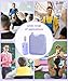 SHIDU 35W Power Voice Amplifier with Bluetooth Wireless Lavalier Microphone, Portable Teacher Mic with Speaker Personal Clip On Microphone System for Teacher Meeting Training-M500 (Purple)