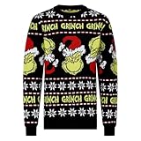 Ex UK Store Kids Christmas Jumper Grinch Design Boys Girls Xmas Festive Top 9 to 15 Years (11-12y)