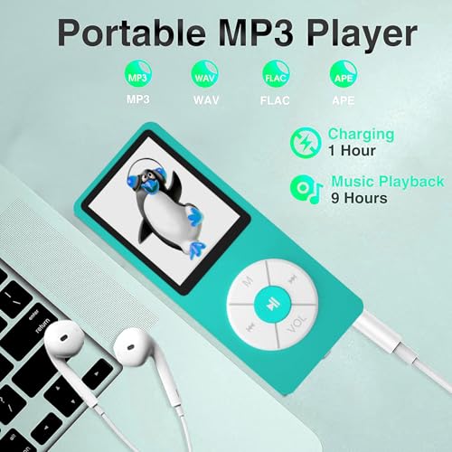 Image of MP3 Player with 32GB TF Card,Built-in HD Speaker,Portable HiFi Music Player with Video /Voice Recorder /FM Radio /Photo Viewer /E-Book Player for Kids