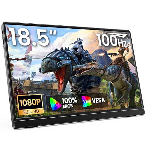 Image of MNN 18.5 inch 100Hz FHD IPS USB-C HDMI Portable Gaming Monitor