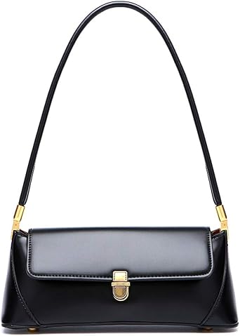 Zhongningyifeng ZNYF Handbag Womens Small Shoulder Bag Leather Water-Repellent Lightweight Horizontal Compact Formal Bag