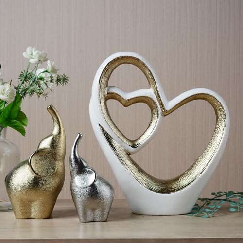 Estatua moderna figura corazón decoración hogar 12 in miniatura 4