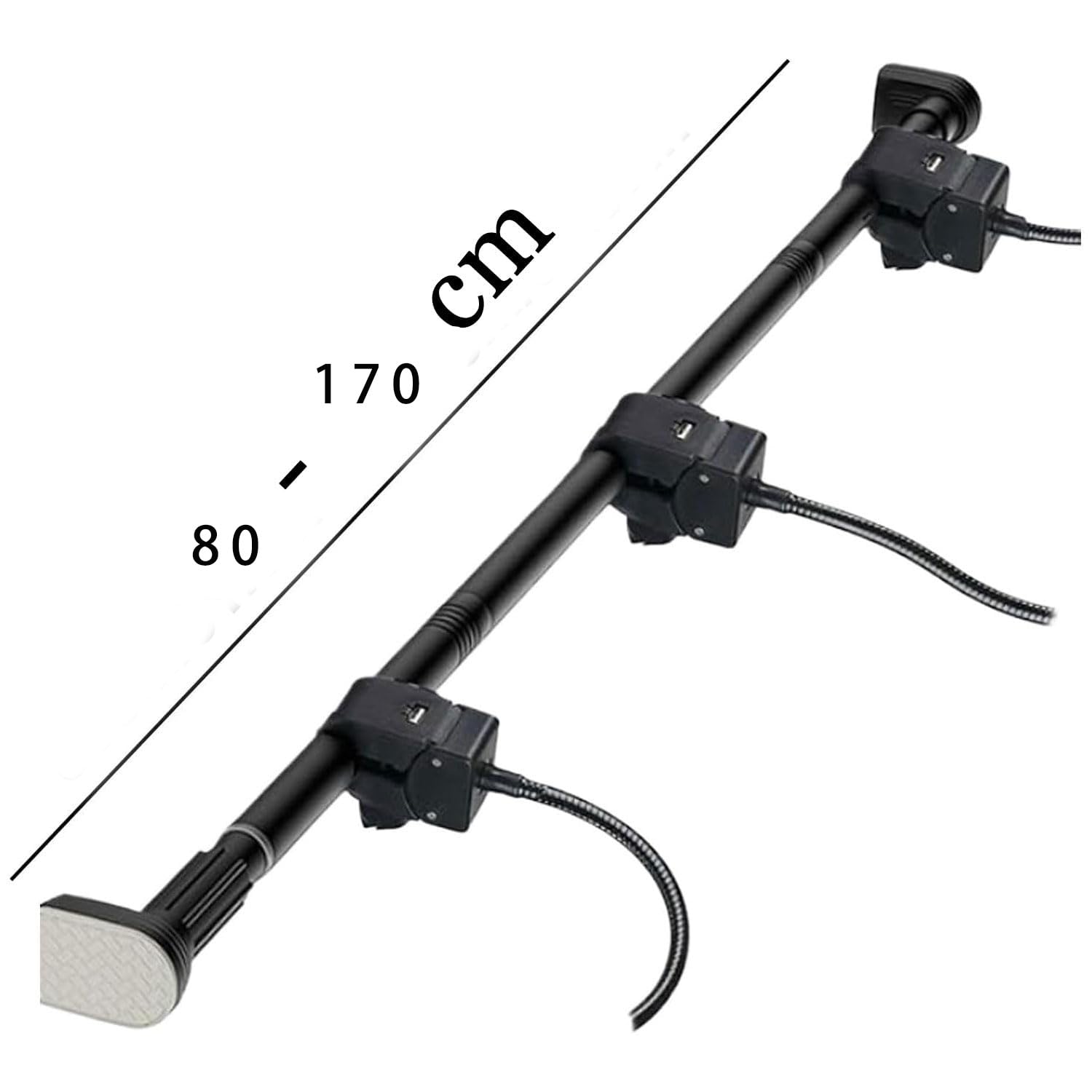Wieszak na drzwi z wieńcem bożonarodzeniowym, regulowany uchwyt teleskopowy do girland, świateł i dekoracji, odpowiedni do różnych rozmiarów drzwi