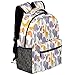 Zoo Animal Pattern Zaino Leggero Impermeabile Zaino Da Viaggio Stampa Delfino Elegante Zaino per Uomo Donna, Multi, S