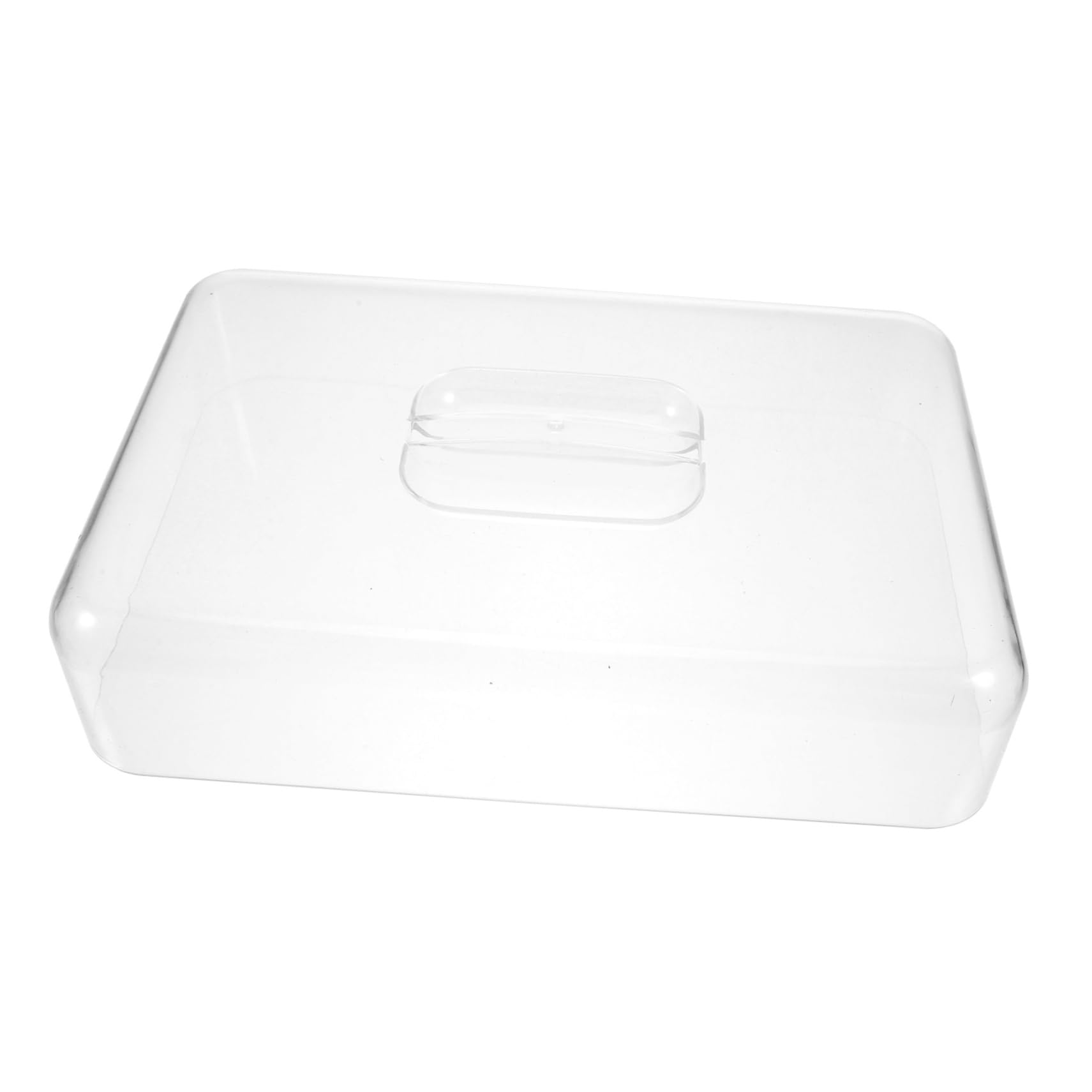 Gatuida Espositore Rettangolare in Acrilico Trasparente Copertura Cupola Per Torte Vassoio Rettangolare Per Pane Colazione Dessert Antipasto Piatto Esposizione Scrivania