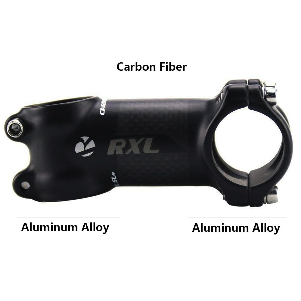 RXL SL Pipa Manubrio Bici Corsa Attacco Manubrio MTB 1-1/4"Attacco Manubrio Bici da Corsa Attacco Manubrio -6 Gradi 60/70/80/90/100/110/120mm