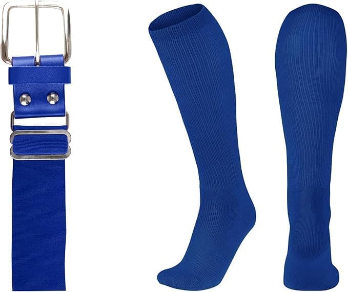 CHAMPRO Baseball Belt and Socks Combo Adjustable Baseball/Softball Belt for Youth, Boys, Girls, and Adult
