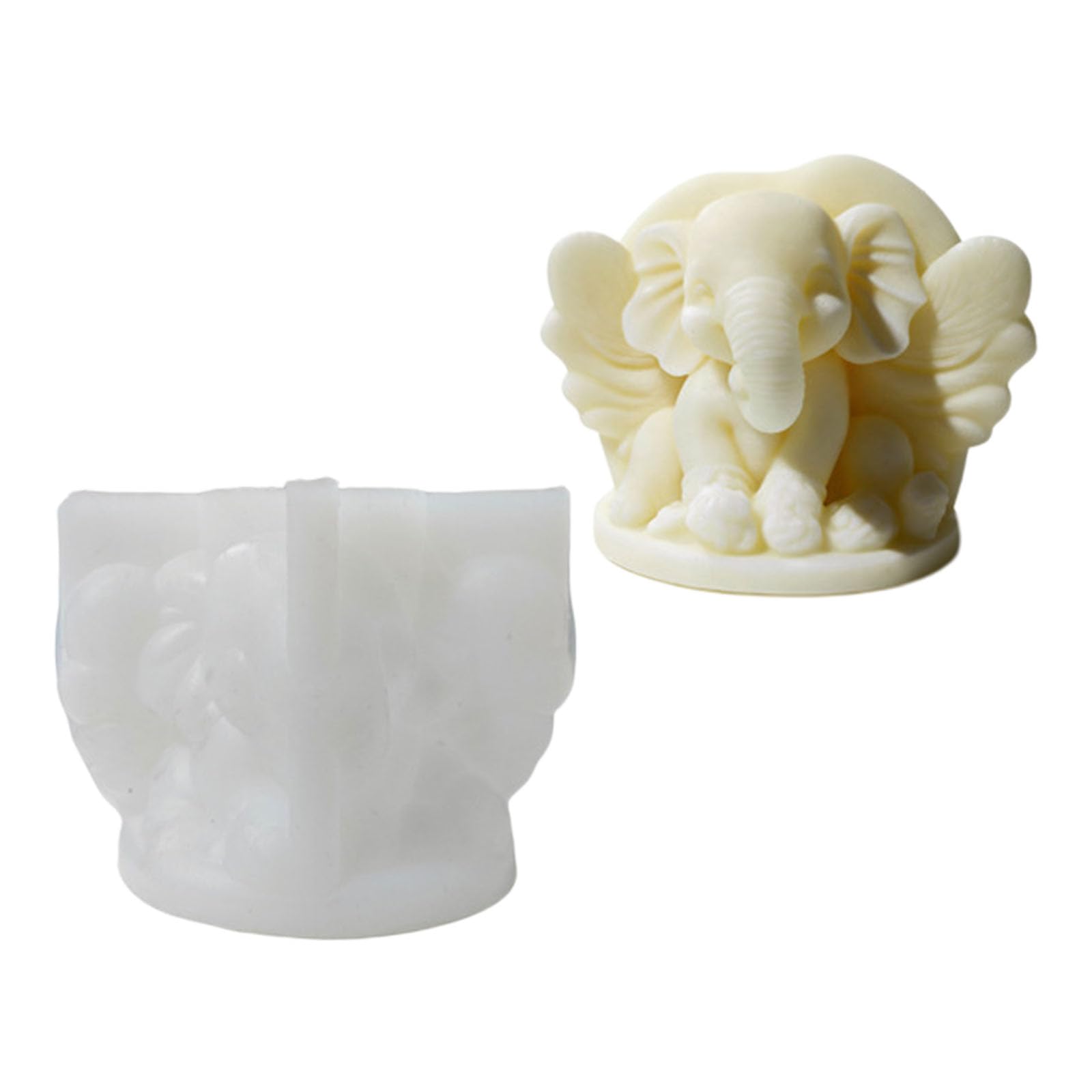 Alksubbm Sturdy Silicone Thai Elephant Designs for Soap Making and Handcraft Projects for Making
