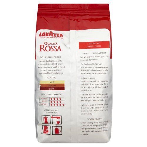 5 granos de café Lavazza Qualita Rossa 1 kg - Imagen 6