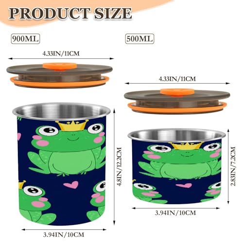 Envase para café de acero inoxidable hermético 17 oz miniatura 2