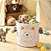 INough Aufbewahrungskörbe aus Baumwollseil mit Griffen, Aufbewahrungskorb für Babys Kinder Spielzeugkorb Geschenke Korb Kinderzimmer für Regale Badezimmer Bad Wickeltisch Organizer (Löwen)