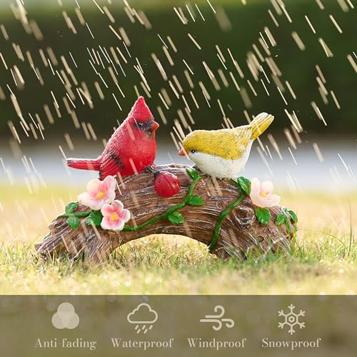Teresa'S Collections Garden Statues Bird With Solar Outdoor Light For Garden Decor thumb #5