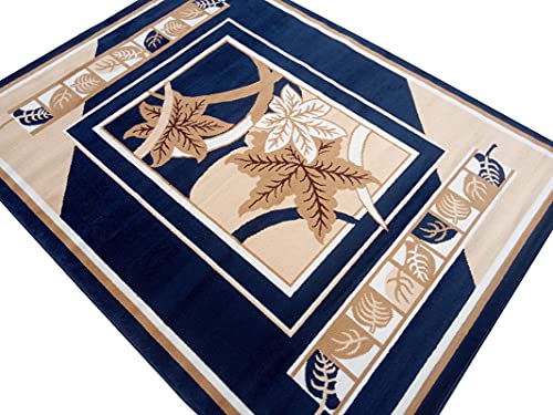 Image of Home Decore Acrylic Carpet for Your Living Room & Drawing Room Aywhere in Your Home (180X240 Blue Colour)- 6x8 Feet