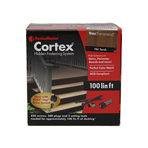 FastenMaster Cortex for Decks Hidden Fasteners - Trex Transcend Tiki Torch 100 Lin.ft