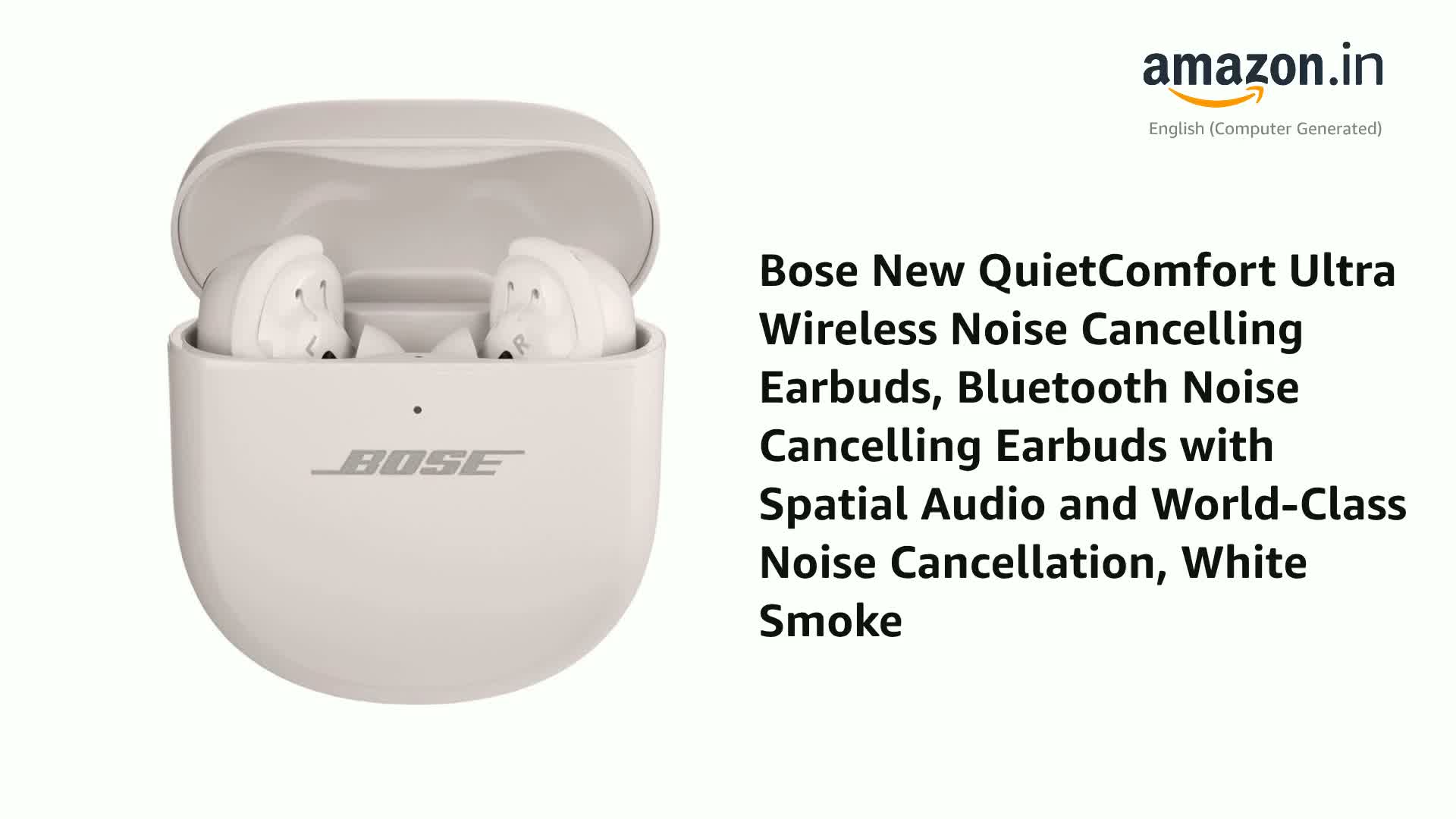 BOSE QuietComfort Earbuds ホワイト Refurbished) Bose New QuietComfort Ultra Wireless Noise Cancelling