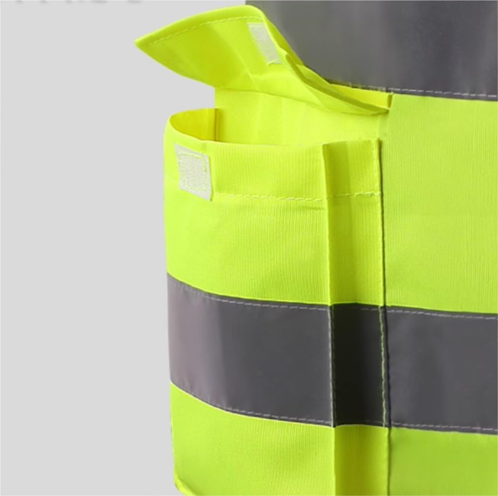 Warnweste, Reflektierende Weste Gelb mit Taschen L, XL, XXL