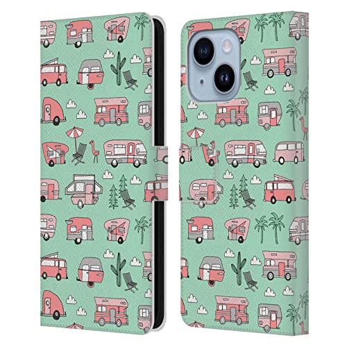 Étui portefeuille cuir iPhone 14 Plus housse protection clapet Andrea Lauren